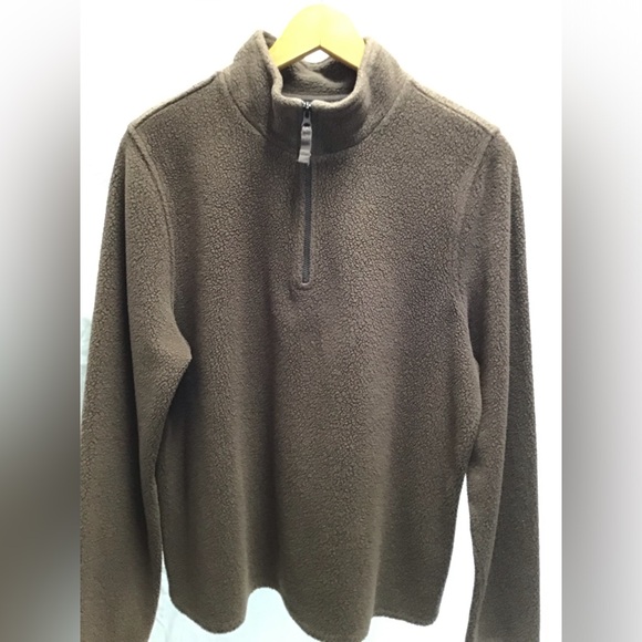 L.L. Bean Tops - L.L. Bean Brown Zip Up Fleece Top